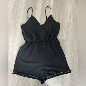 Black shorts romper